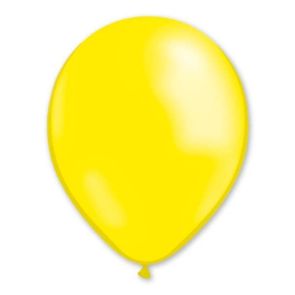 BALLOON METALLIC 13CM YELLOW LEMON X1000