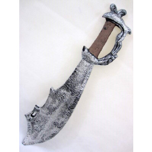 SWORD WITH SILVER GUARD 65CM FOAM