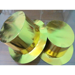 FOIL TOP HATS GOLD 25S