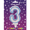 CANDLE NUMBER 3 BLUE