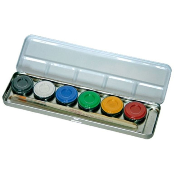 METAL PAINT BOX 6 COLOURS