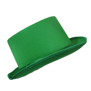 HAT TOP SATIN GREEN 59CM