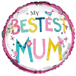 BALLOON FOIL 18"/46CM - MUM BEST EVER SQ