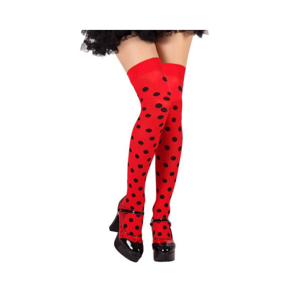 RED HOLD UPS WITH BLACK SPOTS