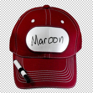 CAP BILLY BOB BILLBOARD MAROON WITH PEN