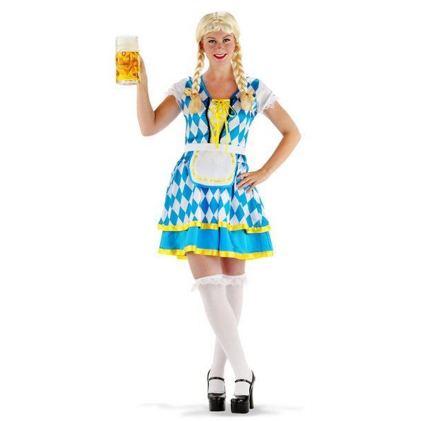 OKTOBERFEST DRESS TIROLER BLUE S/M