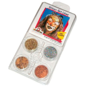 FACE PACK GLITTER MOTIF  LION