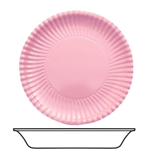 BOWLS CARD 22CM PINK 10'S