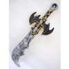 SWORD SCIMITAR BLACK & GOLD 64CM FOAM