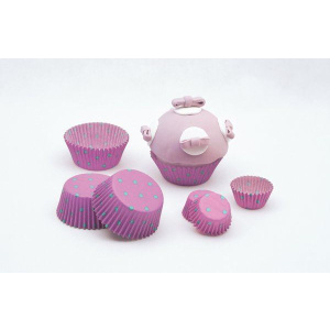 CUP CAKE CASES DOTS SMALL 3 X 2CM 100