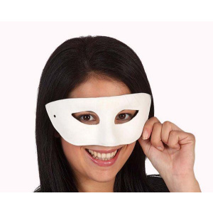 EYE MASK DOMINO WHITE