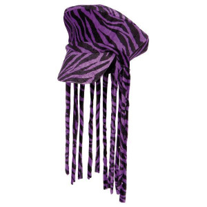 HAT RASTAFARIAN PEAK & DREDLOCKS PURPLE