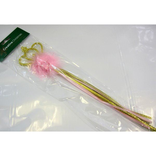 GOLD STAR WAND + PINK/GOLD RIBBONS