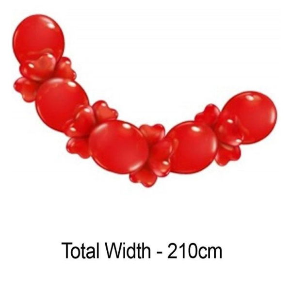 BALLOON KIT LOVE GARLAND OF RED BALLOON