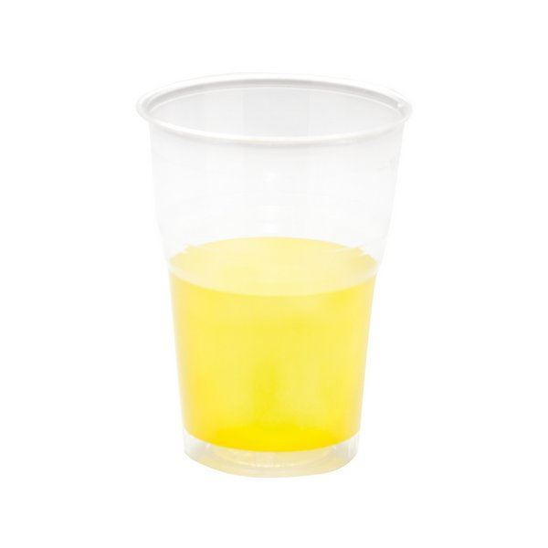 GOBLETS CRYSTAL PLASTIC 250CC YELLOW 10S