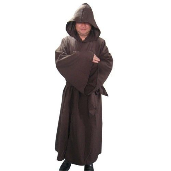 GOWN & HOOD WARRIOR BROWN 100% POLYESTER