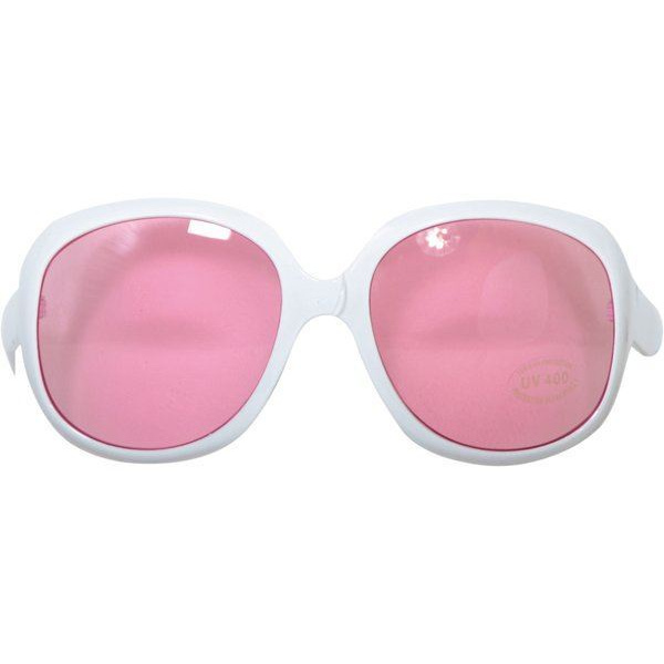 1960'S SUNGLASSES WHITE FRAMES AND PINK LENSES