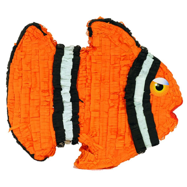 ORANGE CLOWN FISH PINATA #PARTYGAME