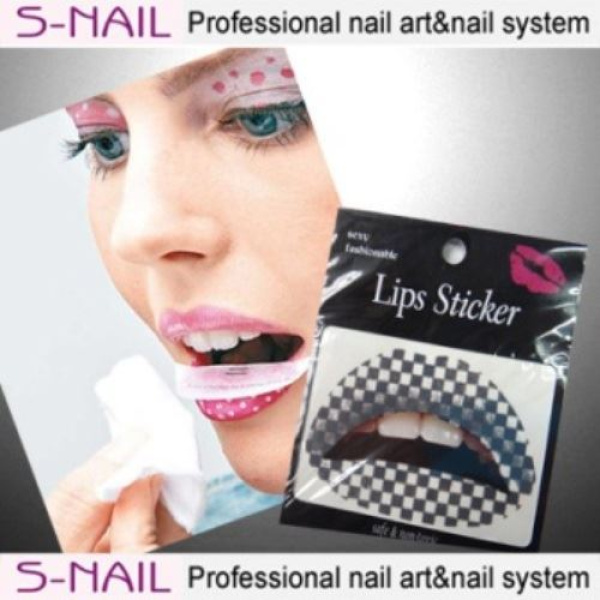 LIP TATTOO 2 IN PACKET BLACK SQUARES