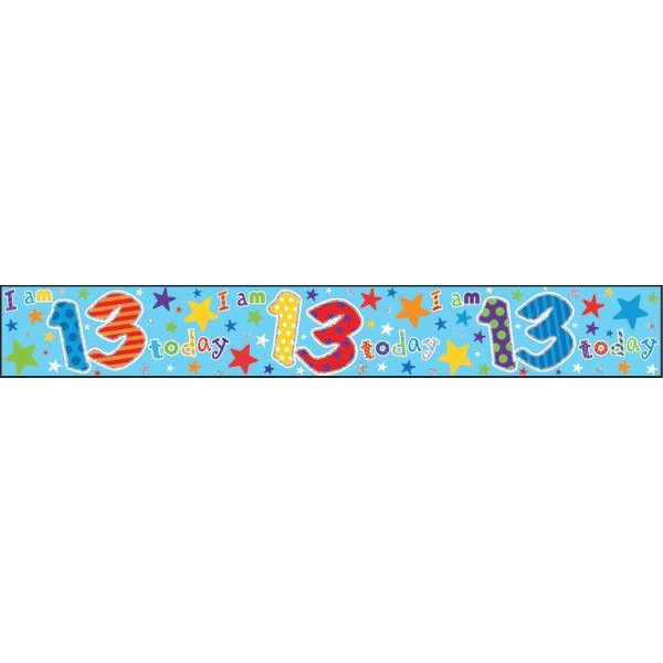 BANNER HAPPY BIRTHDAY AGE 13