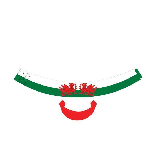 HAT CARD FLAG WITH PEAK WALES 25'S