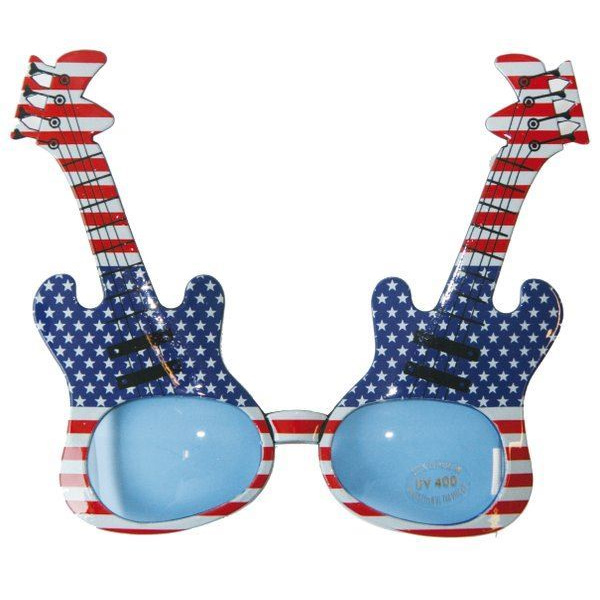 GUITAR SHAPED SUNGLASSES COMPLETE WITH LENSES