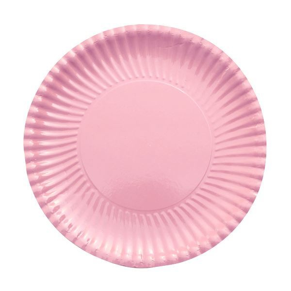 PLATES CARD 29CM PINK 10'S