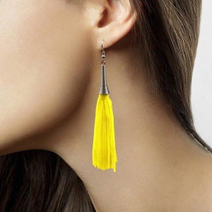 EARRINGS NEON YELLOW