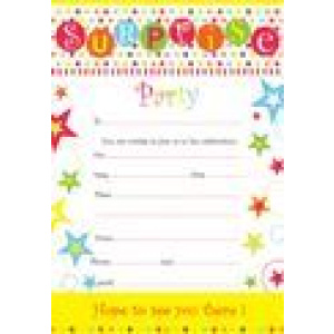 INVITATION PARTY SURPRISE 20 SHEET