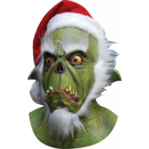 MASK HEAD GREEN SANTA MONSTER