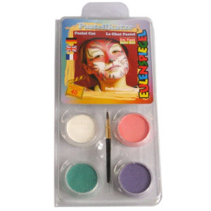 FACE PACK 4 COLOURS PASTEL CAT