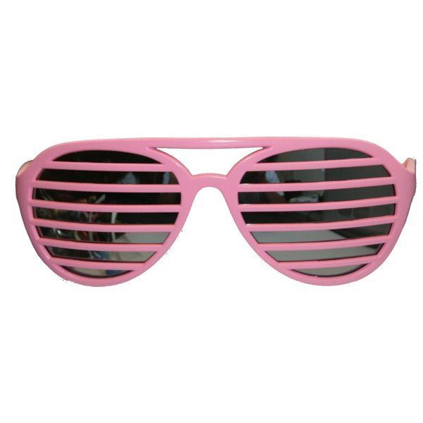 PINK SHUTTER PLASTIC SUNGLASSES