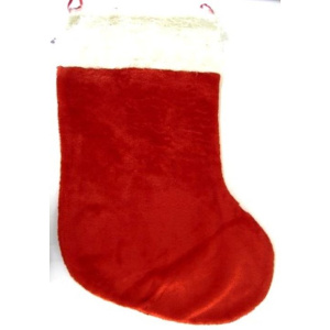 SANTA STOCKING PLUSH 90CM WITH FUR