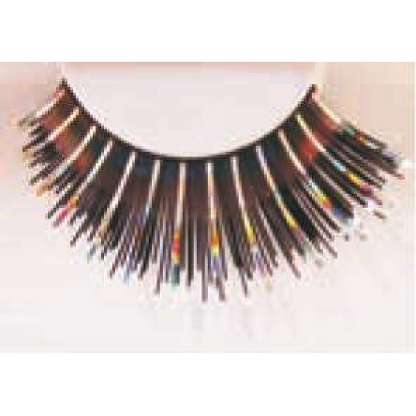 EYE LASHES HOLOGRAPHIC BLACK & SILVE