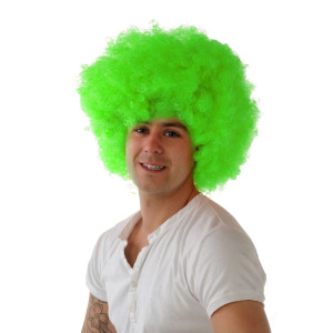 GREEN AFRO COSTUME WIG