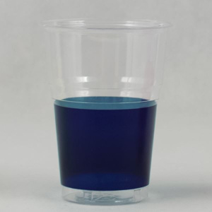 GOBLETS CRYSTAL PLASTIC 250CC BLUE 10'S