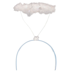 HEN PARTY TIARA WHITE ANGEL HALO