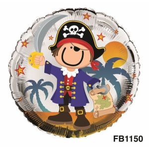 BALLOON FOIL 18"/46CM - PIRATE DESIGN