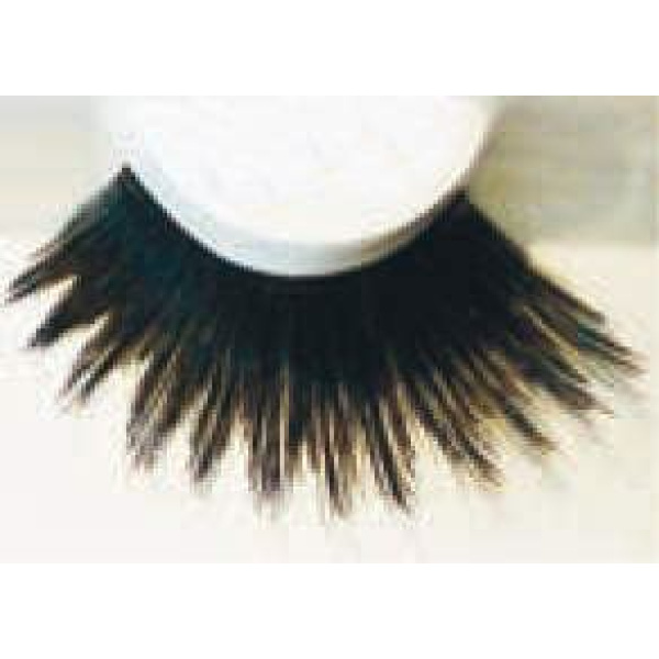 EYE LASHES SERRATED BLACK LONG