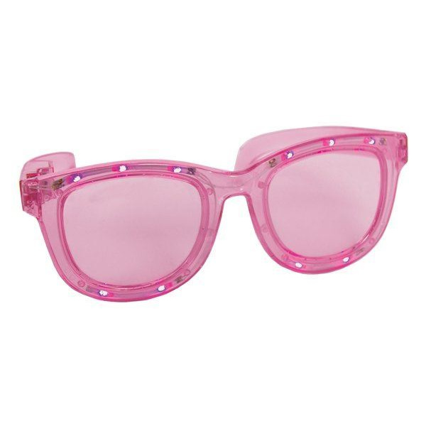 GLASSES LARGE LED FLASHING PINK