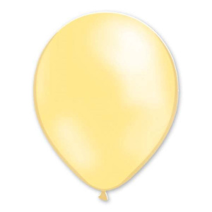 BALLOON METALLIC 13CM IVORY X1000