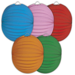 LANTERN ROUND ASSORTED 22CM