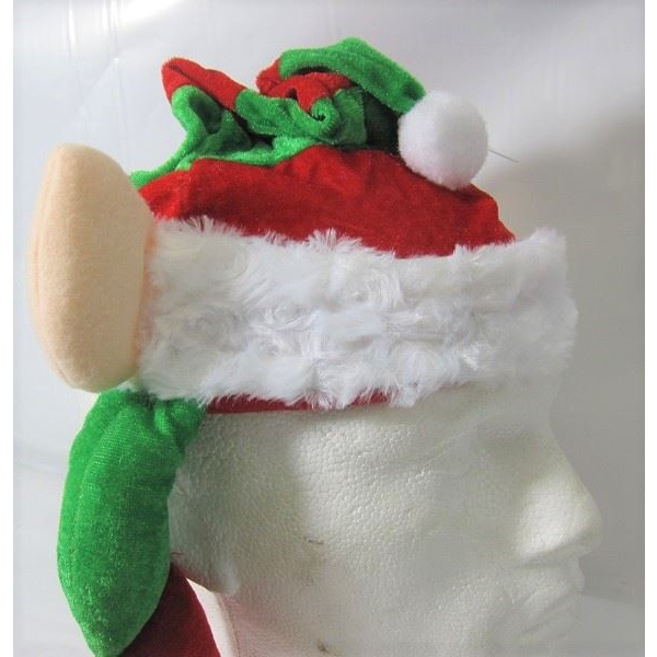 HAT ELF WITH LEGS AND EARS RED/GREEN