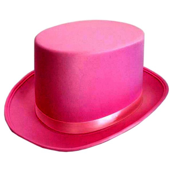 HAT TOP SATIN PINK 59CM