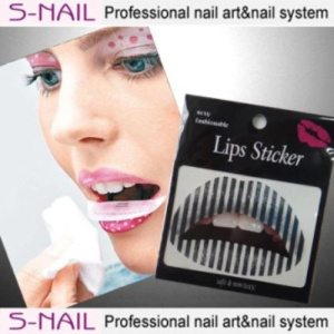 LIP TATTOO 2 IN PACKET BLACK STRIPES