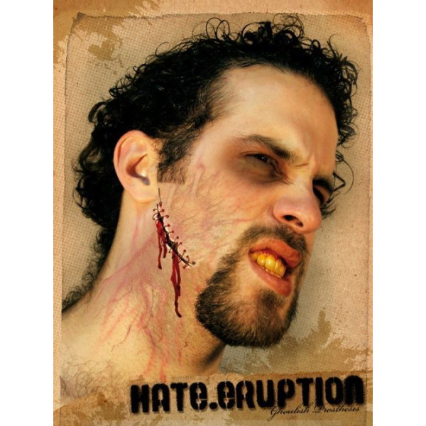 PROSTHETIC WOUNDS HATE ERUPTION FACE CUT