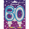 CANDLE NUMBER 60 BLUE MILESTONE  -