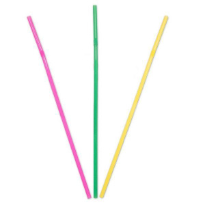 STRAWS ASSORTED 24CM 50'S