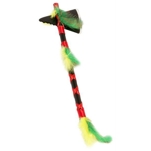 AXE INDIAN TOMAHAWK WITH FEATHER DECS