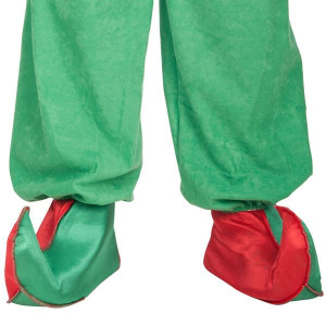 SHOE COVERS ELF RED & GREEN